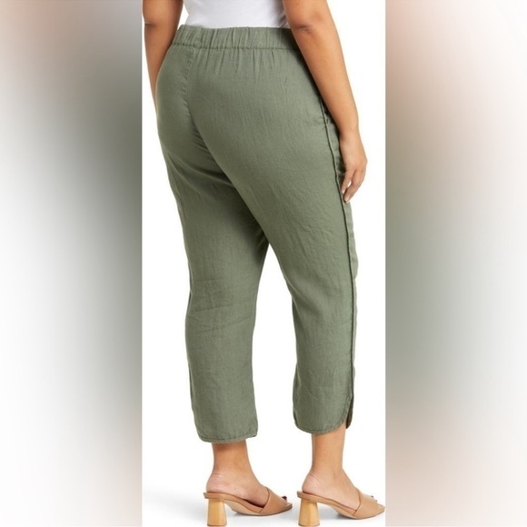 Caslon 100% Linen Pull on Style Tulip Hem Pants Sz 3X - Picture 3 of 11